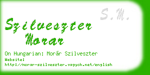 szilveszter morar business card