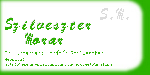 szilveszter morar business card